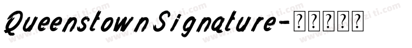 Queenstown Signature字体转换